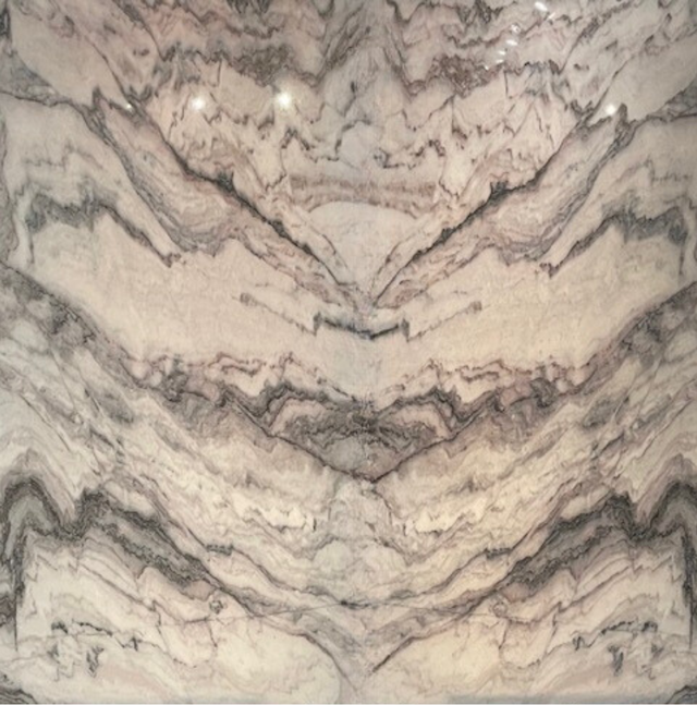 Tuscan Marble translucent thin stone panel shown backlit