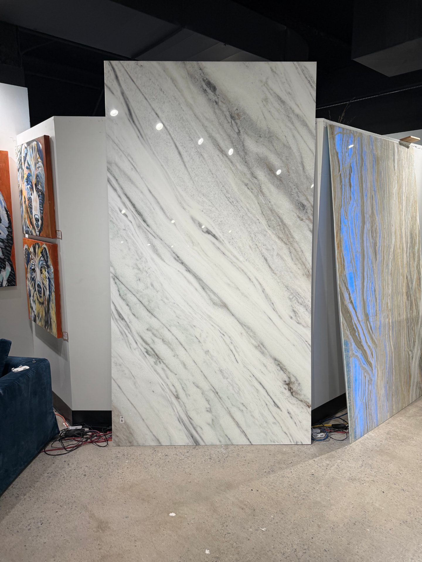 Desert Silk Marble translucent thin stone panel